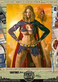 Supergirl SEXY Melissa Benoist Kara Danvers DC Comic Signed A3 Print Sunset  City | eBay