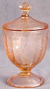fl poinsettia pink depression glass