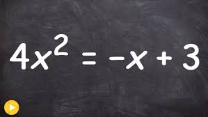 Solve Quadratic Equations By Factoring