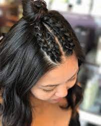 Then using a rattail comb she separates her hair to begin the side fishtail braids. 38 Sexiest French Braid Hairstyles That Are Easy To Try