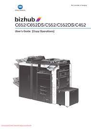 ©2021 konica minolta business solutions europe gmbh Konica Minolta Bizhub C452 Printers User Guide Manual Pdf Manualzz