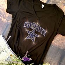 New Dallas Cowboys Vneck Tshirt Fitted Top All Szs