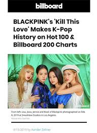 Blackpink Hits New Highs On Billboard 200 And Hot 100 Charts