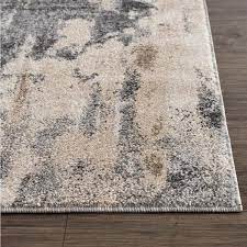 modern abstract polypropylene area rug