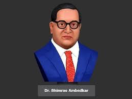 dr bhimrao ambedkar with textured 3d