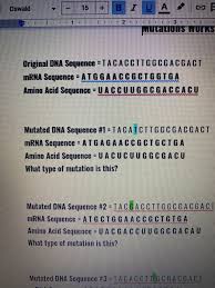 answered original dna sequence