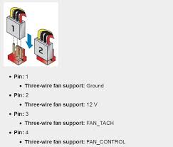 four pin cpu fans