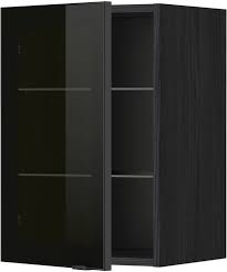 Metod Wall Cabinet W Shelves Glass Door
