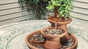 diy clay pot water fountain tutorial