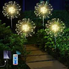 Yowin Solar Firework Lights 4 X 120 Led