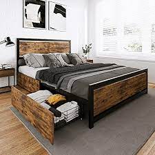 Amerlife Queen Bed Frame With 4 Xl