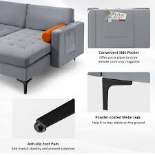 modular l shaped 3 seat sectional sofa
