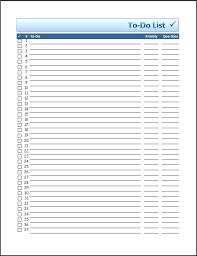 To Do List Template Free Templates Premium Intended Blank Shopping