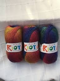 King Cole Riot Dk Multi Coloured Self Patterning Yarn 300 Gr