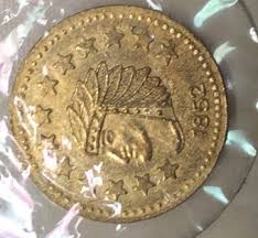 real or fake 1852 1 2 gold coin id