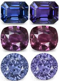 Color Change Bi Color Sapphires The Chameleon Gems