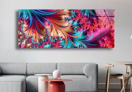 Tempered Glass Wall Art Abstract
