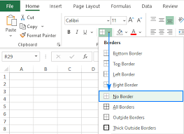 how to create cell border in excel