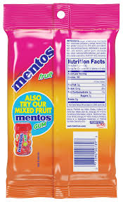 mentos chewy mint candy roll orted
