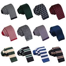 Knit tie's are all the this simple, skinny knit tie pattern is a great pattern for those who want to get more comfortable with knitting seed stitch. Michelsons Of London Mens Silk Knitted Striped Skinny Tie Black Red For Sale Ebay