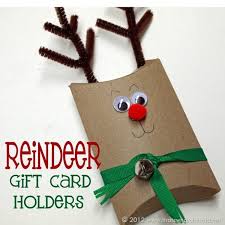 One of the gift bags i'm making to give people their christmas presents in. Reindeer Gift Card Holders That S What Che Said