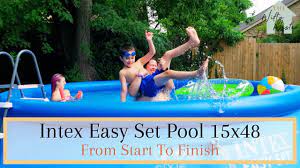 intex easy set pool 15 x 48 set up