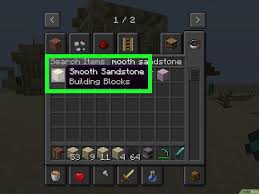 make smooth sandstone in minecraft