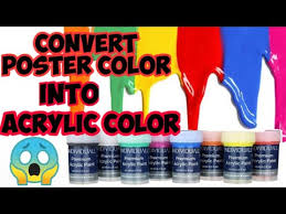 how to convert poster colour into