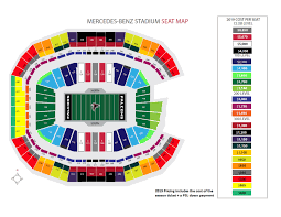 mercedes benz stadium seating chart