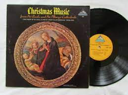 They love to decorate christmas trees and hang up evergreen branches. Christmas Music St Paul S St Mary S Cathedrals England Vinyl Lp Everest Ebay