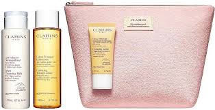 set clarins premium cleansing bag cl