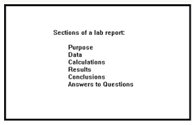    layout of lab report   ledger paper 