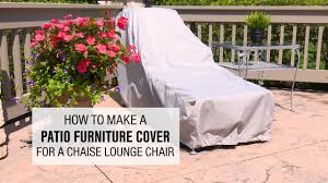 how to make a patio furniture cover for