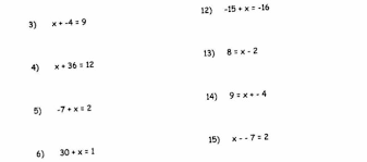 Solving Equations Practice