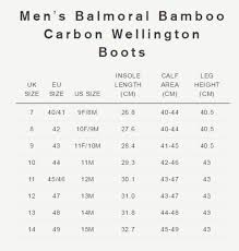 Hunter Mens Balmoral Bamboo Carbon Wellington Boots