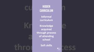 hidden and formal curriculum