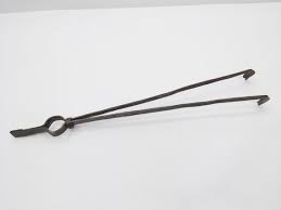 Buy Vintage Iron Fire Tongs Hand