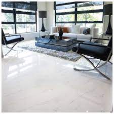 white polished ceramic floor tiles size
