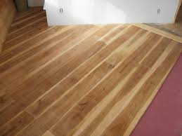 a wide plank floor from cutting trees