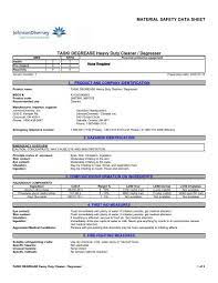 material safety data sheet taski
