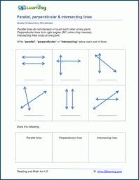 Perpendicular Lines Worksheets