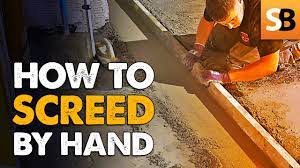 how to screed a floor by hand
