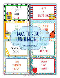 Back To School Lunch Box Notes And Morning Routine