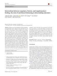 interactions between ungulates forests