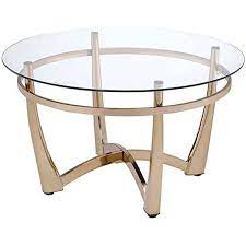Clear Small Round Glass Coffee Table