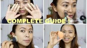 how to apply liquid foundation fingers