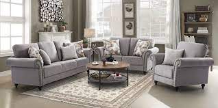 sofa set grafton 3 2 1 col grey
