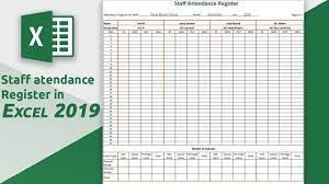 how to create staff attendance register