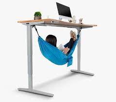 The uplift desk is a motorized sitting and standing desk. Under Desk Hammock By Uplift Desk