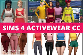 25 sims 4 activewear cc joggers yoga